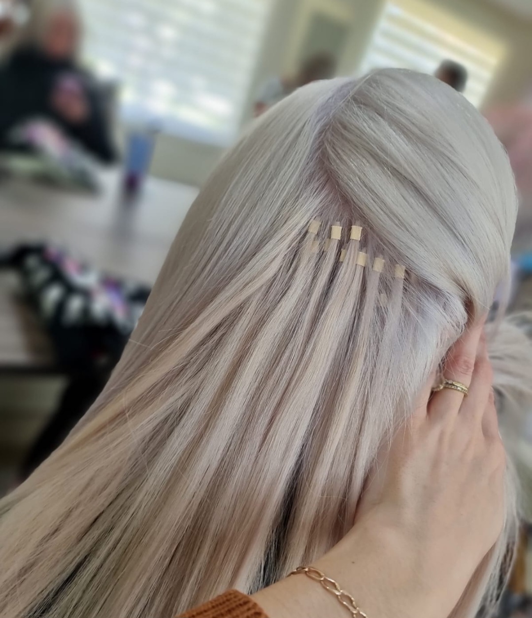 Micro ring hair extension maintenance at Hair Extension Experts Johannesburg