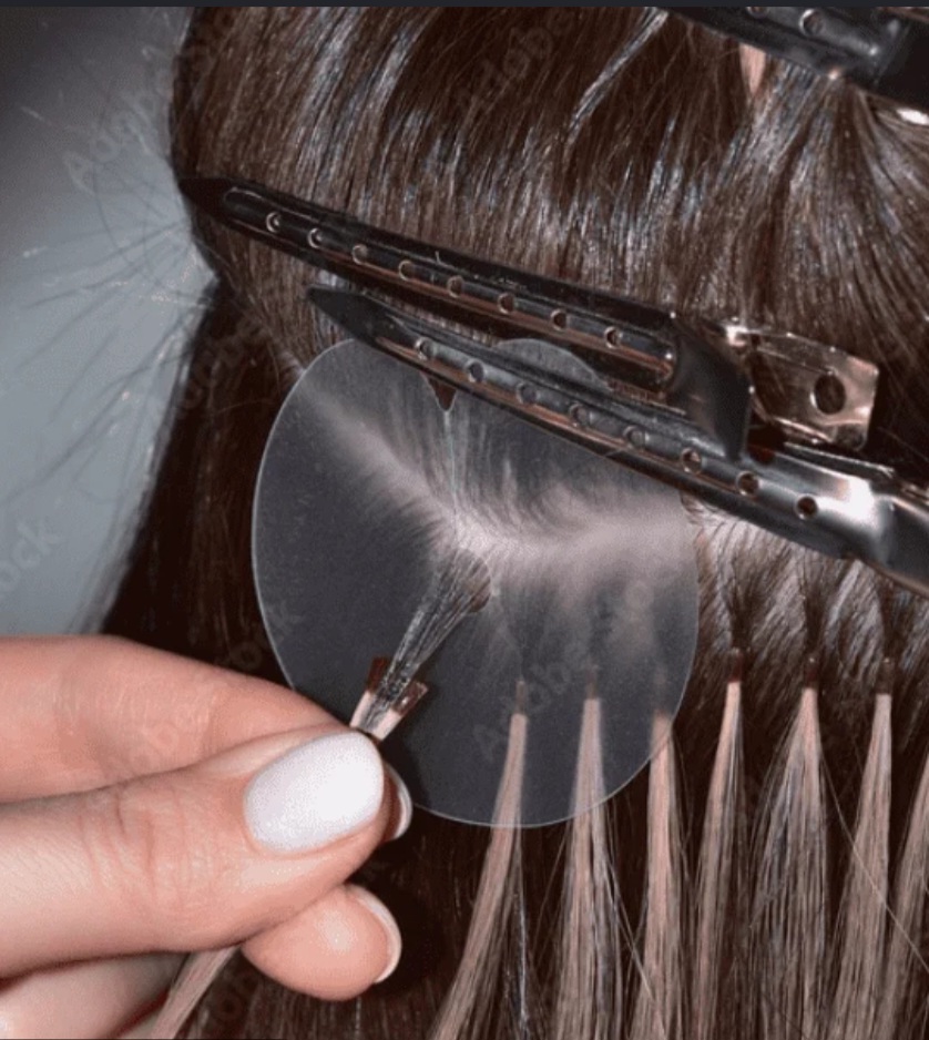 Keratin bond hair extension maintenance at Hair Extension Experts Johannesburg